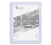 Clamaro COLLAGE Cadre Photo 30x40 | Lilas pastel | Cadre en MDF avec verre acrylique incassable, panneau arrière et crochets en métal (profil de cadre largeur 30 mm)