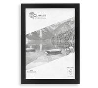 Clamaro COLLAGE Cadre Photo 80x110 | Noir mat | Cadre en MDF avec verre acrylique incassable, panneau arrière et crochets en métal (profil de cadre largeur 30 mm)