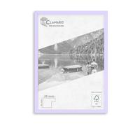 Clamaro COLLAGE Cadre Photo A3 29,7x42 | Lilas pastel | Cadre en MDF profil fin 20 mm avec verre acrylique incassable, panneau arrière et crochets en métal