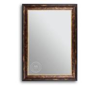Clamaro Miroir Baroque Lyon, 60 x 180 cm, Marron Noir Doré, Cadre en Bois