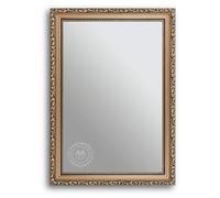 CLAMARO Oslo Miroir mural antique 80 x 150 cm avec cadre | Bronze | Shabby Chic Vintage Miroir baroque avec cadre en bois | Miroir baroque avec crochet de suspension en métal et matériel de montage