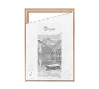 CLAMARO 'SFR35 Cadre à joint d'ombre pour châssis de 40 x 120 cm - Chêne Sonoma - Cadre photo en bois MDF pour châssis - Avec crochet de suspension et matériel de montage