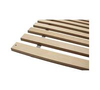 Clamaro Sommier enroulable 90 x 200 cm, 22 lattes en bois de bouleau multiplex, charge de surface jusqu'à 450 kg, trous de fixation pré-percés et vis