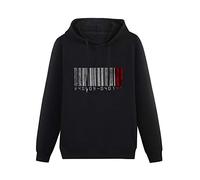 Clamguard Hitman No 47 Barcode Bar Code No Number Number 47 Game Movie Mens Sweatshirts Cotton Unisex Black Pullover Hoodies M