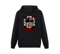 Clamguard Home Alone Movie Say Goodnight Kevin Mens Sweatshirts Cotton Unisex Black Pullover Hoodies XXL