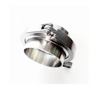 Clamp 2.5" Tri Clamp x 57mm 2.25" Pipe OD Stainless 2 PCS SS304 Weld Ferrules +1 PC SS304 Clamp +1 PC Gasket