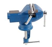 Clamp On Bench Vise | 50mm & 60mm Swivel Base with Anvil | Robust Steel Vise for Woodworking/Jewelry Making/Metalworking | Secure Table Clamp for Accurate Work (60mm)