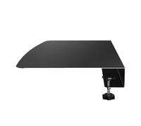 Clamp on Desk extension- 16 Inch L Shaped Table Organizer Attachment, Holder extensionfor Corner Monitor Computer Dorm College Travel Home Office | Monitor Stand Extension, Laptop