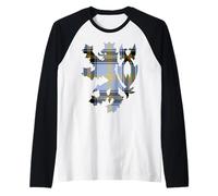 Clan Bell of The Borders Tartan Nom de Famille écossais Manche Raglan
