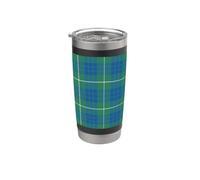 Clan Hamilton Hunting Tartan écossais antique Gobelet isotherme en acier inoxydable double paroi