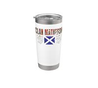 Clan Matheson Tartan Scottish Family Name Scotland Pride Gobelet isotherme en acier inoxydable double paroi