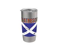 Clan Matheson Tartan Scottish Family Name Scotland Pride Gobelet isotherme en acier inoxydable double paroi