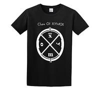 Clan of Xymox Logo Darkwave Gothic Rock Sythpop T-Shirt Funny Top Tee Short-Sleeve for Mens Black M