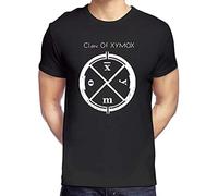 Clan of Xymox Logo Graphic Tee Shirt Men Casual Cotton T Shirt Short Sleeves Tops Black L