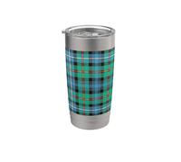 Clan Robertson Hunting Tartan écossais antique Gobelet isotherme en acier inoxydable double paroi