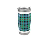 Clan Robertson Hunting Tartan écossais antique Gobelet isotherme en acier inoxydable double paroi