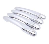 Clanche de Portière Poignée Poignée de porte extérieure chromée pour Renault Fluence Samsung SM3 2009-2020, accessoires de voiture, autocollants de style(1 Keyhole No Button)