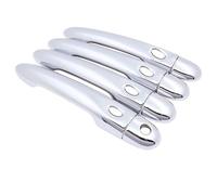 Clanche de Portière Poignée Poignée de porte extérieure chromée pour Renault Fluence Samsung SM3 2009-2020, accessoires de voiture, autocollants de style(1 Keyhole 4 Button)