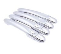 Clanche de Portière Poignée Poignée de porte extérieure chromée pour Renault Fluence Samsung SM3 2009-2020, accessoires de voiture, autocollants de style(No Keyhole 2 Buttons)