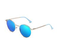 CLANDESTINE Orbita Gold Light Blue - Lunettes de soleil Nylon HD homme & femme