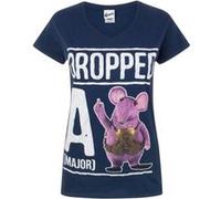 Clangers - T-shirt 'Dropped A Major Clanger' - Femme (2XL) (Bleu marine) - UTNS4287 Bleu marine G
