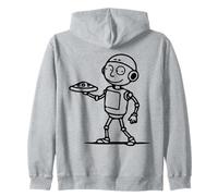 Clanker Meme Robot Manger Pizza Delivery Party Sweat à Capuche