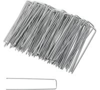 Clanmacy Ancres de terre acier galvanisé 15cm x 2.5cm Ø 2,8mm Non-tissé de désherbage Non-tissé de jardin Ancres de tente Piquets Ancres de sol Clôture Jardin Piquet de tente (set de 500)