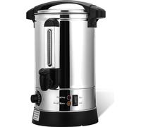 Clanmacy Chauffe-vin chaud 1500 W, distributeur de boissons chaudes, autocuiseur, 8 L, avec bac de récupération, robinet de sortie, thermostat et protection contre la surchauffe, réglage de la tempéra