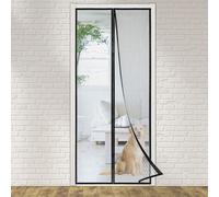 Clanmacy Moustiquaire magnétique, Moustiquaire de porte de balcon 120x240cm, Rideau magnétique pour porte de balcon, porte de terrasse, porte de cave, porte coulissante et salon, montage facile à coll
