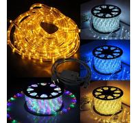 Clanmacy Tuyau lumineux LED Tuyau lumineux - 10/20/30/40/50M - Intérieur/Extérieur - IP44 - Chaîne lumineuse Bande lumineuse Lumière