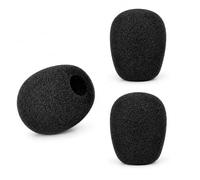 CLANMOU Housses de microphone en mousse pour casque de jeu Razer Blackshark V2/V2 Pro/V2 X/Kaira Pro, filtre anti-pop de rechange pour pare-brise noir, protège le micro du casque, réduit le bruit pour