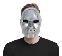 Claofoc Dr Doom Masque de film fantastique 1:1 Réplique du Docteur Doom Masque Halloween Doom Casque Cosplay Masque Costume (plastique)