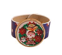 Clap 1 bracelet anneau de Noël décoré magnifiquement accessoire enfant boucles d'oreilles à tige extraterrestre, taille unique, PVC, Pas de gemme