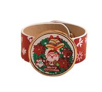 Clap 1 bracelet anneau de Noël décoré magnifiquement accessoire enfant boucles d'oreilles à tige extraterrestre, taille unique, PVC, Pas de gemme