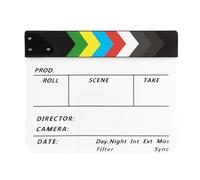 Clap Board Clap de réalisateurs de cinéma Clapper Board effaçable pour le film Clapperboard