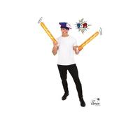 Clap clap gonflable - Baguette - Supporteur - Equipe de France - 55cm - Lot de 2 pièces