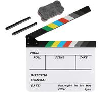 Clap De Cinema - Acrylique Film Clapper Hollywood, 30X24.5Cm Clap Cinéma Professionnel Pour Tournage Film, Tournage Vidéo, Studio Live, Vidéos De Bricolage[Audio980]