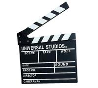 Clap de cinéma professionnel vintage pour la télévision et le cinéma, ardoise découpée, accessoire de réalisateur, clap de cinéma léger et