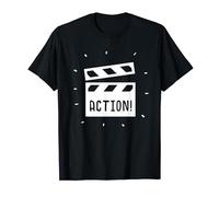 Clapboard Action for Film students. Filmmakers, Cinema Buffs T-Shirt