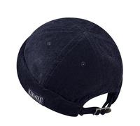 CLAPE Bonnet Docker en Coton Casquette sans Visière Rolled Cuff Brimless Hat Casquette Docker Unisexe Beanie Worker Sailor Cap Navy HBH01