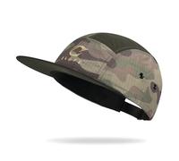 CLAPE Camo Casquette Baseball à 5 Panneaux Léger Casquette Visière Plate | Séchage Rapide,Respirant,Réglable,Flat Brim,Protection Solaire,Casquettes Snapback pour Sport,Randonnée,Outdoor
