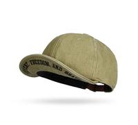 CLAPE Casquette à Visière Courte Unisexe Casquette Baseball en Coton Lavé | Réglable,Pliable,Bord Court,Visière Flexible,Casquettes Vintage pour Homme,Femme,Streetwear,Urbain,Voyage