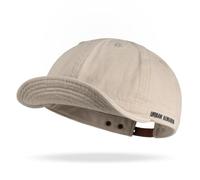 CLAPE Casquette à Visière Courte Unisexe Casquette Baseball en Coton | Réglable,Pliable,Visière Flexible,Casquettes Bord Court pour Homme,Femme,Streetwear,Urbain,Voyage
