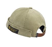 CLAPE Casquette de Marin Montre Casquette Commando Travail Casquette de Velours Côtelé, Vert foncé / 54-60cm (Adjustable)