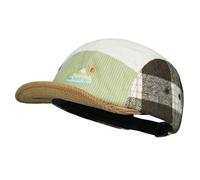 CLAPE Casquettes de Baseball en Velours Côtelé Casquette Souple à Courte Visière Chapeau 5 Panneaux Le Tweed à Carreaux GreenKhaki CRSB02