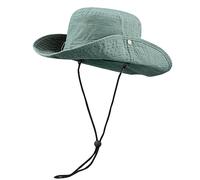 CLAPE Chapeau de Soleil en Coton Chapeau de Pêche à Large Bord Outdoor Safari Boonie Hat Chapeau de Randonnée Anti UV Chapeau de Brousse Homme Femme