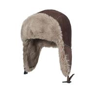 CLAPE Chapkas Homme Bonnets de Trappeur Chapka Russe Ushanka Trapper Hat Ushanka Outdoor Casquette Hiver Marron Brown PL2509