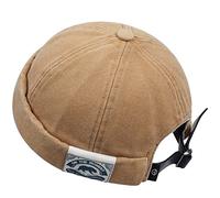 CLAPE Cotton Docker Cap Casquette sans Visière Bonnet Docker Miki Bonnet Homme Femme Marin Commando Watch Cap Khaki CT36
