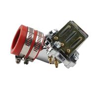 Clapet À Clapet Moto Collecteur d'admission de carburateur pour moto Yamaha JOG 50 90 3KJ 1e40qmb 4DM, scooter 50cc 70cc 90cc(Red)