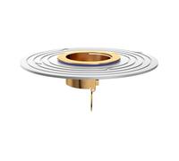 Clapet anti-refoulement de sol de douche - Vanne de vidange unidirectionnelle avec joint découpable - Bouchon de vidange pour cuisine et salle de bain - Gris